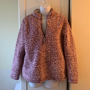 Soft thick sweatshirt 1/4 zip